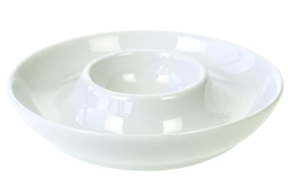 Coquetier soucoupe Blanc C&T - 4 pces